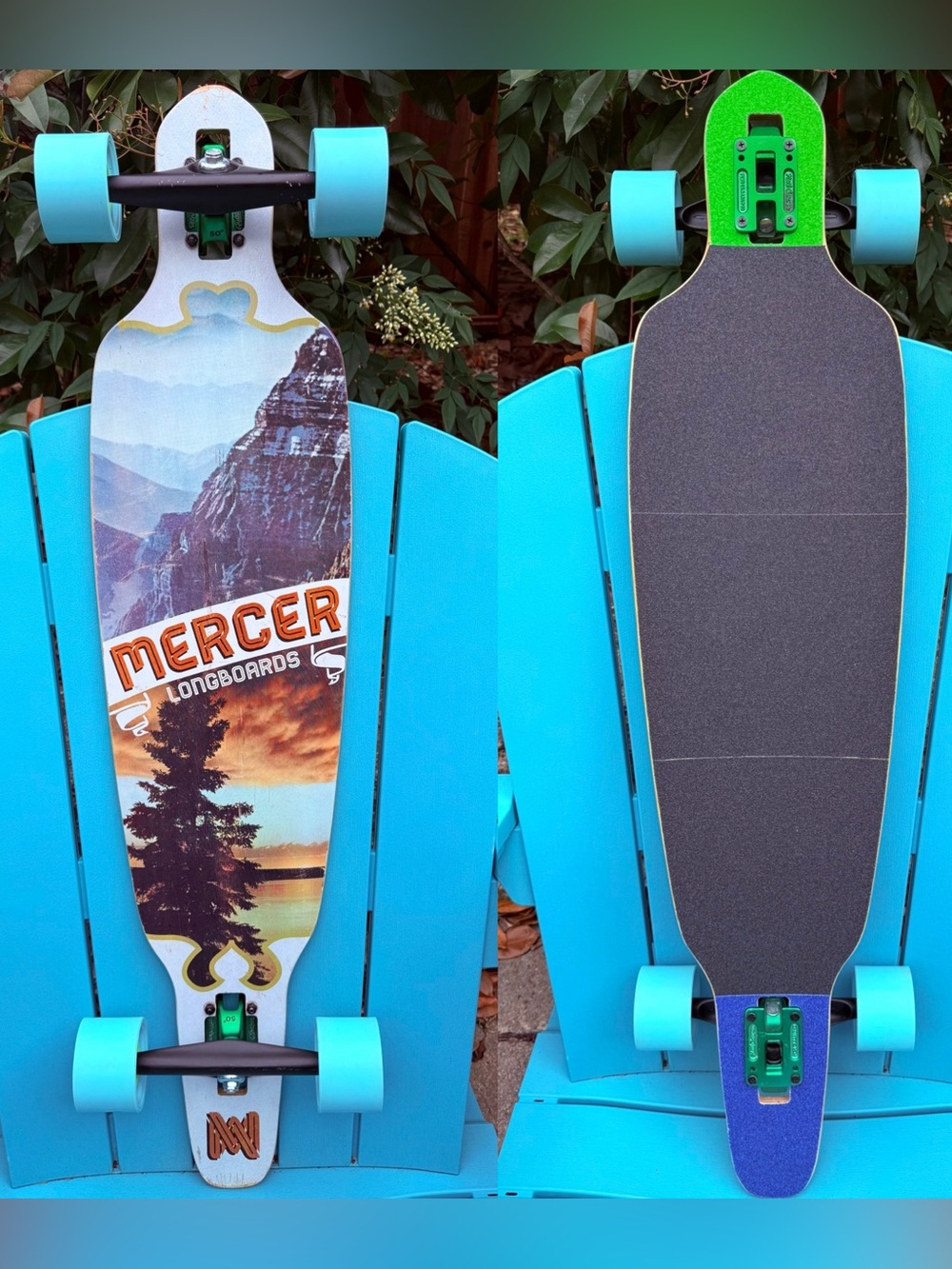 Mercer "Levity" Drop-Through Complete Longboard Skateboard 10" Orangatang Wheels